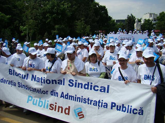 snlp 20090514 sindicalistii bns marsaluiesc in bucuresti 04