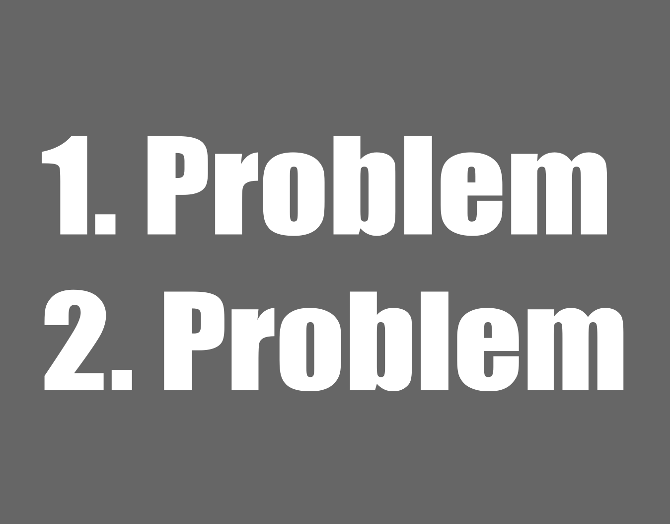two problems